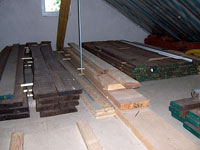 verwendetet Holzmaterialien